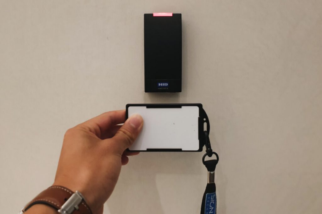 access control swiping card
